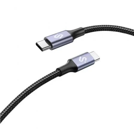 Subblim Cable USB-C a USB-C SUBLIM PLUS SUBCAB-C10002, 100W Carga Rápida PD 3.0 QC 3.0, 480 Mbps, 2m, Nylon Trenzado, Compatible iPhone 15 MacBook Samsung Galaxy S24 S23 Negro Subblim Cable USB-C a USB-C SUBLIM PLUS SUBCAB-C10002, 100W Carga Rápida PD 3.0 QC 3.0, 480 Mbps, 2m, Nylon Trenzado, Compatible iPhone 15 MacBook Samsung Galaxy S24 S23 Negro